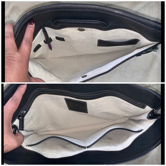 👑✅PRICE FIRM✅ COACH Black Leather Business Briefcase - Picture 14 of 17